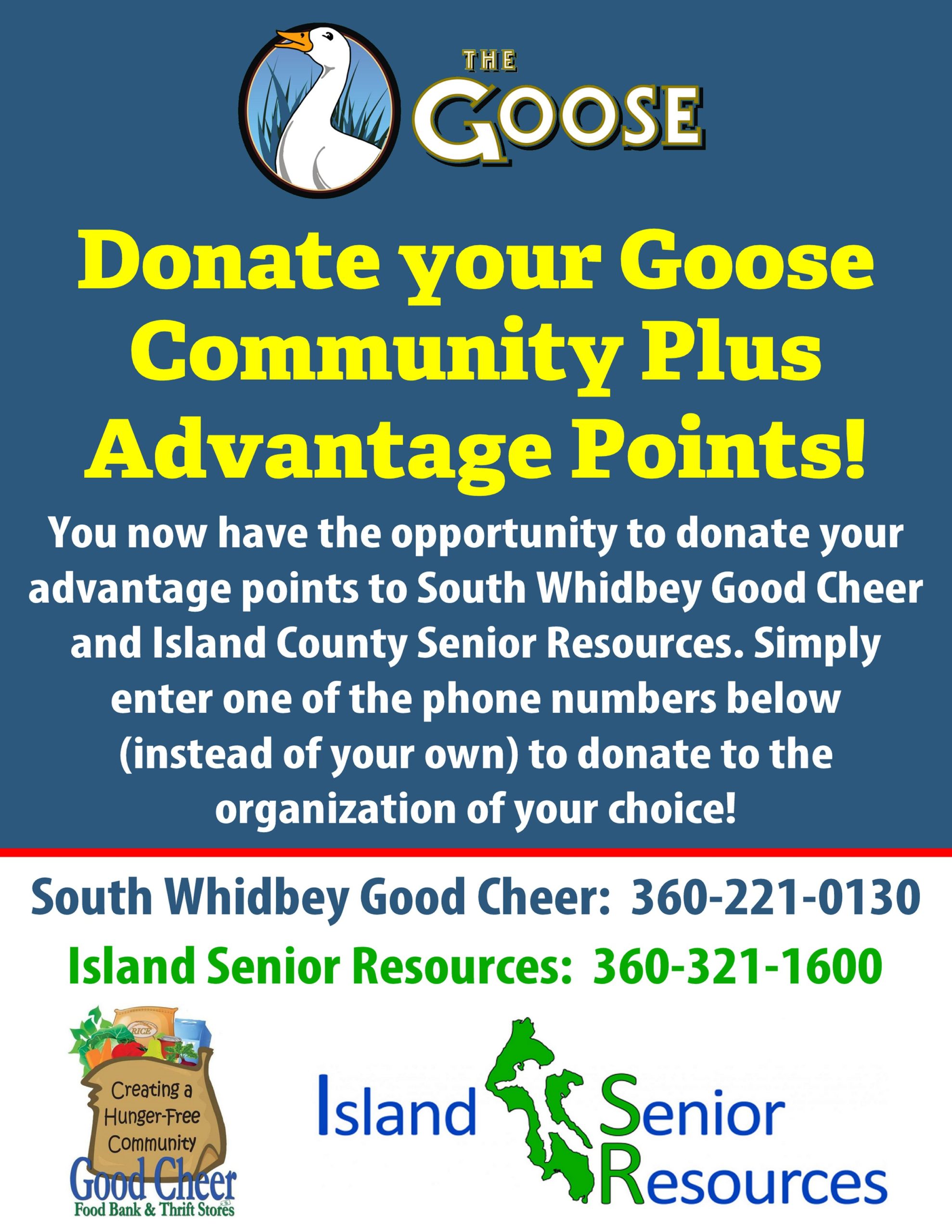Shop at the Goose and help Island Senior Resources too